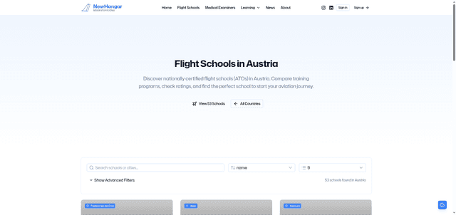 Find Flight Schools in Austria: Complete ATO Directory