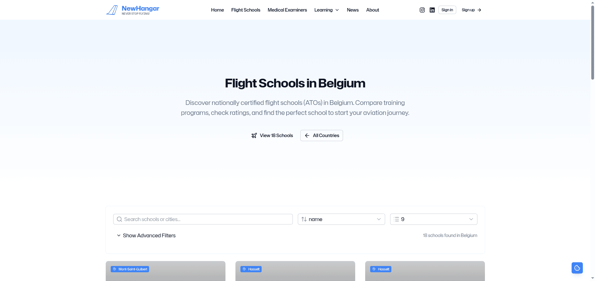 Find Flight Schools in Belgium: Complete ATO Directory