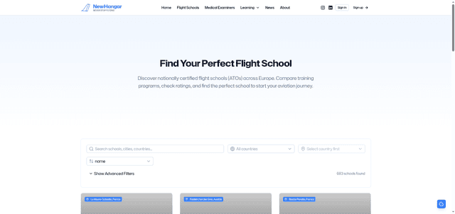 Improved Flight School Directory Experience