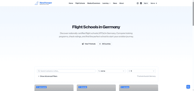 Find Flight Schools in Germany: Complete ATO Directory