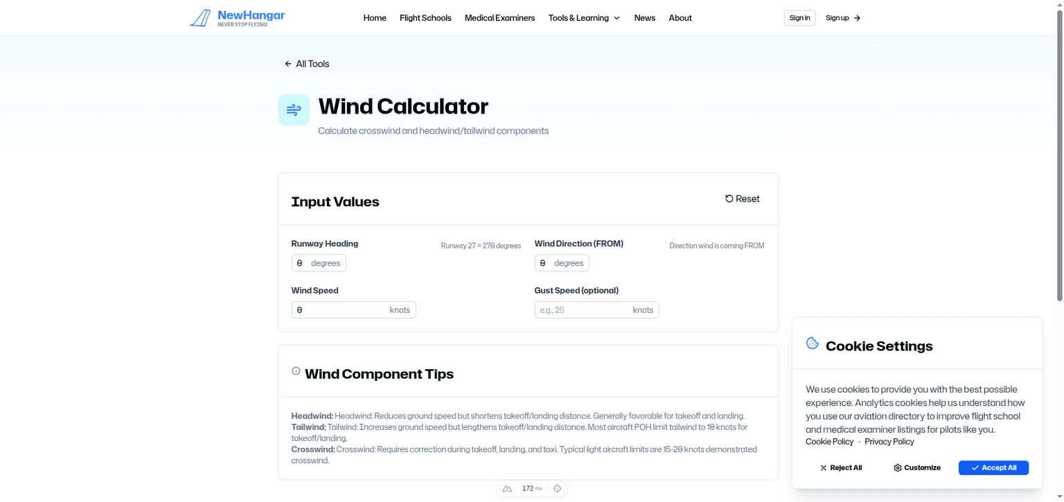 Crosswind Calculator: Know Your Limits Before Takeoff