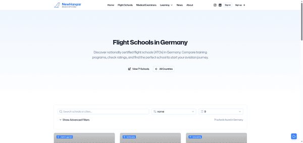 Find Flight Schools in Germany: Complete ATO Directory