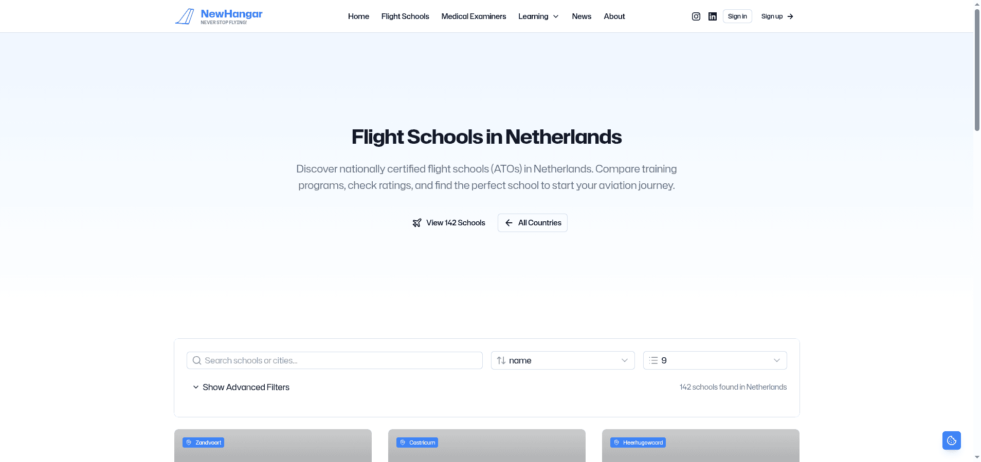 Find Flight Schools in the Netherlands: Complete ATO Directory