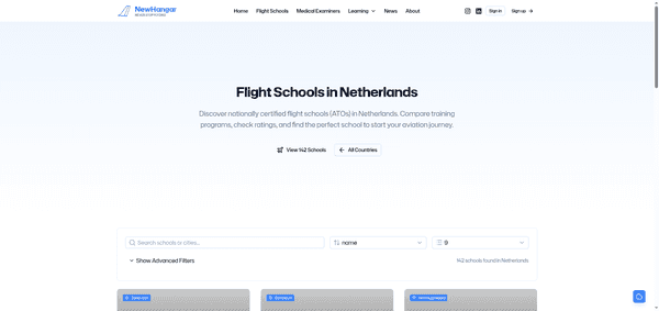 Find Flight Schools in the Netherlands: Complete ATO Directory