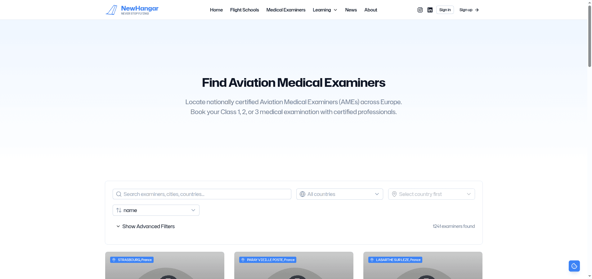 Finding Aviation Medical Examiners Made Easier
